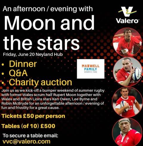 Moon and the stars